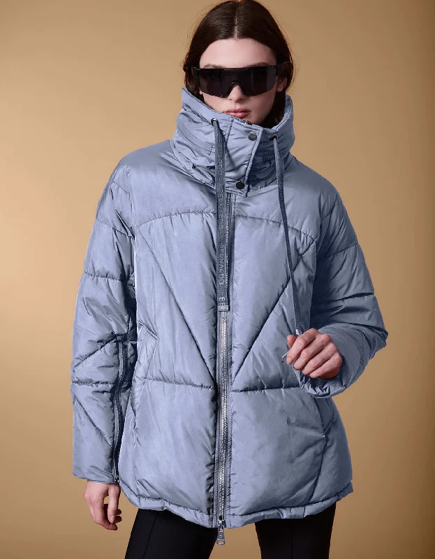 Boxy Chic Hooded Puffer Coat