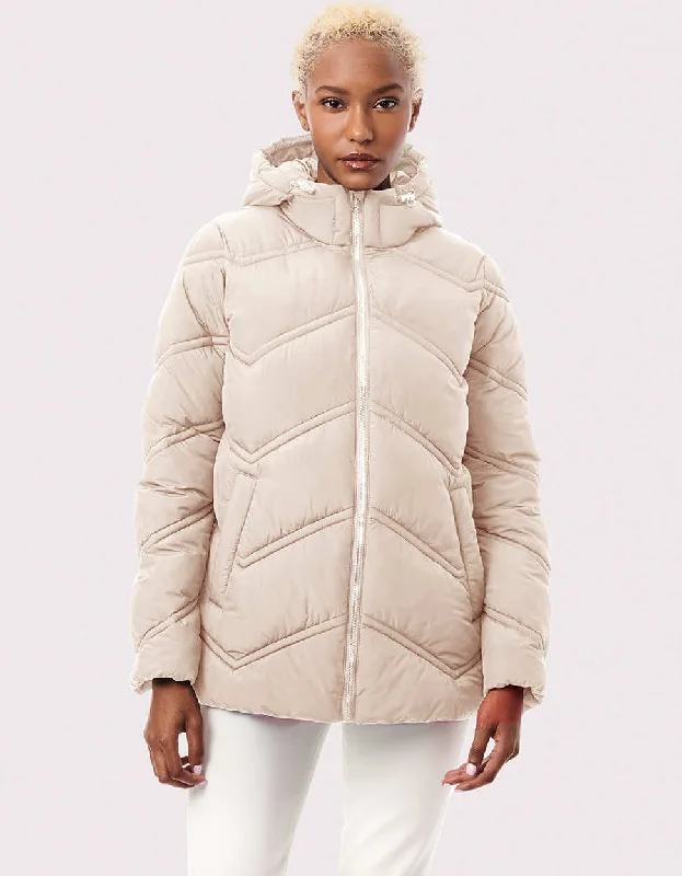 Classic Chevron Puffer Jacket