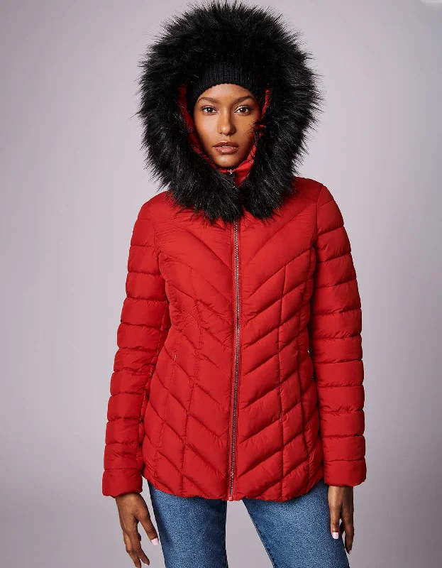 Denali Versatile Vegan Fur Puffer Jacket