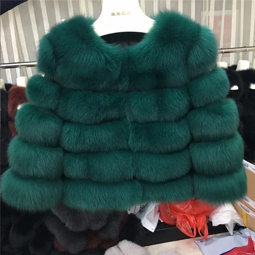 green 13 / S Fur Bust 88 cm