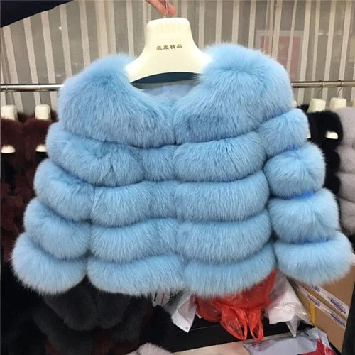 skyblue / S Fur Bust 88 cm