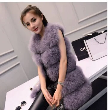 New Fashion 2017 Women Winter encryption 100% natural ostrich feathers turkey feather fur vest vest fur coat Fur Coat Hot Sale