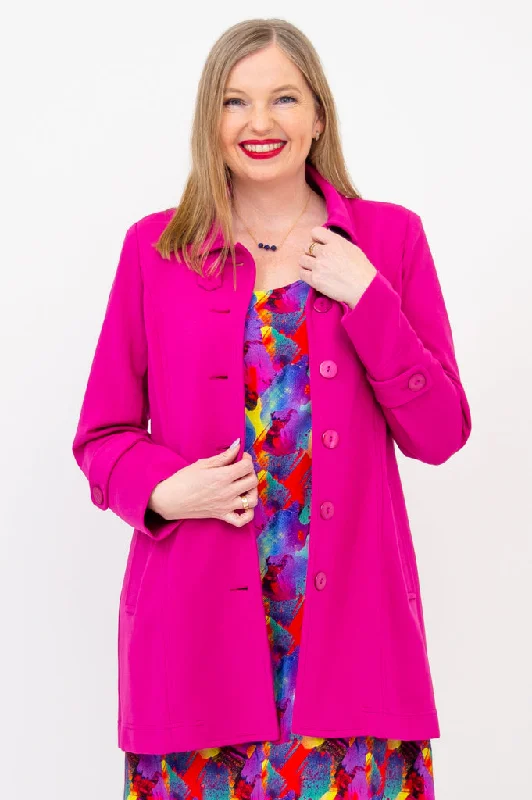 Tulip Jacket, Magenta, Modal