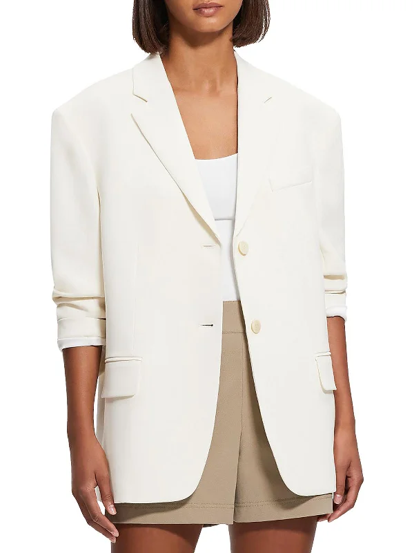 Admiral Womens Office Career Two-Button Blazer