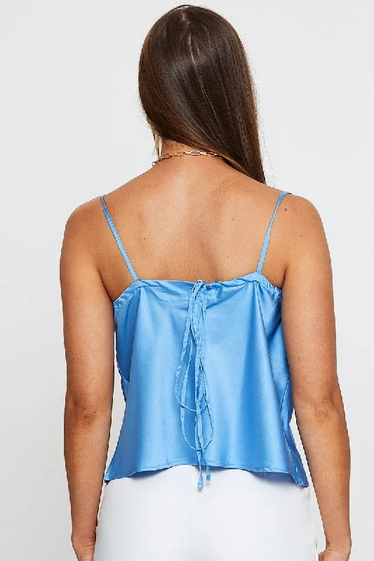 blue-cami-top-sleeveless-cowl-neck-wc1470-38kb