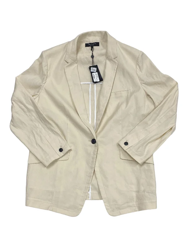 Cream Blazer Designer Rag And Bone, Size Xl