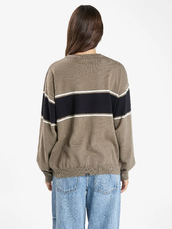 Emblem Slouch Knit - Canteen