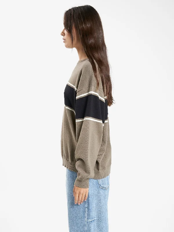 Emblem Slouch Knit - Canteen