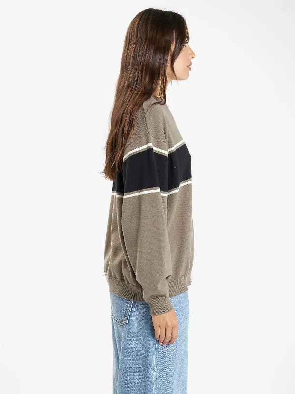 Emblem Slouch Knit - Canteen