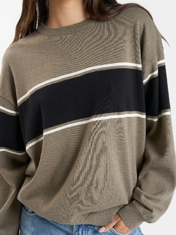 Emblem Slouch Knit - Canteen