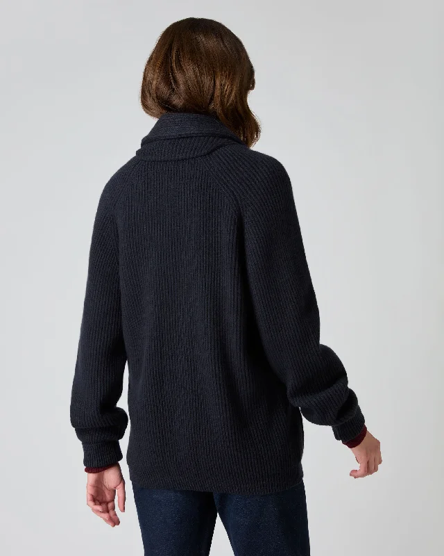 Women's Kensington Cashmere Cardigan Navy Blue