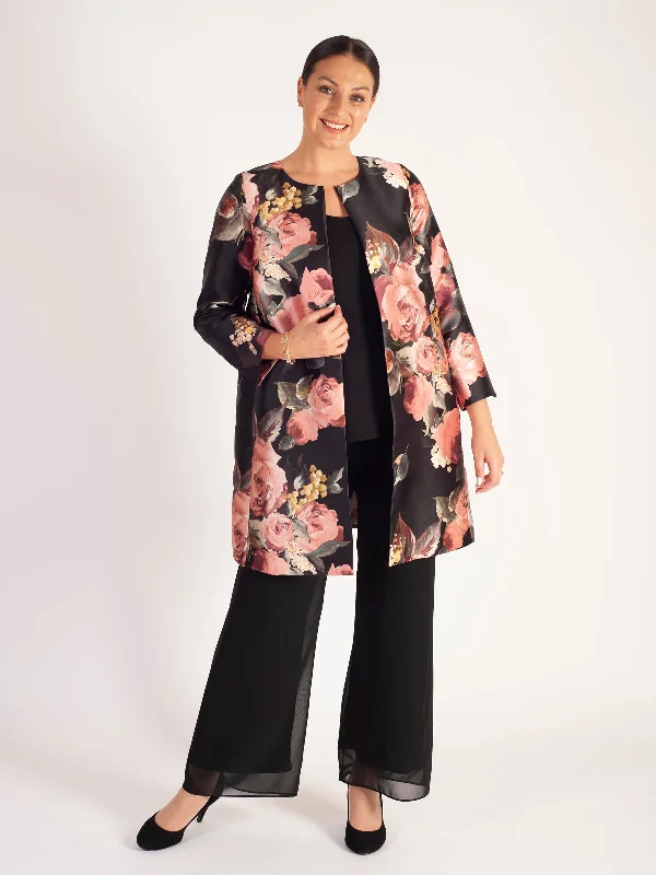 black-dusty-pink-floral-placement-edge-to-edge-contrast-lined-satin-twill-coat