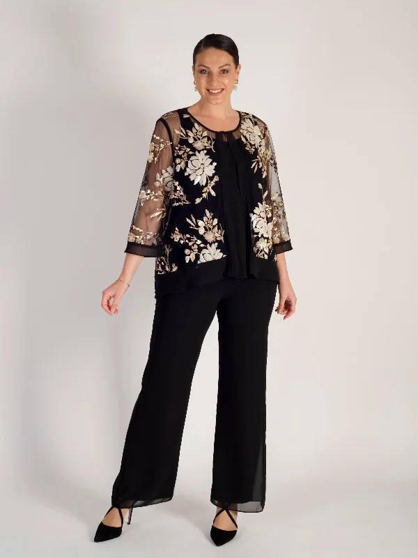 black-embroidered-sequin-mesh-jacket-with-chiffon-trim