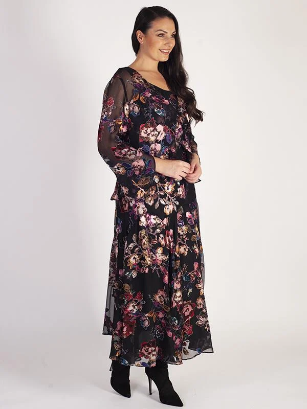 black-multi-floral-devoree-frill-trim-shrug