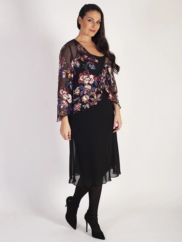 black-multi-floral-devoree-frill-trim-shrug