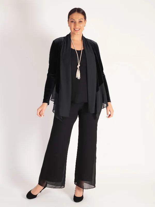 black-stretch-velvet-shrug-with-contrast-chiffon-trim