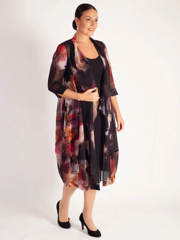 red-orchid-multi-floral-print-shawl-collar-chiffon-coat