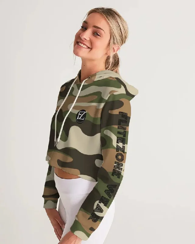 ARMY FLITE Women's Cropped Hoodie