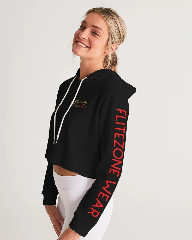 BLACK ZONE Women's Cropped Hoodie