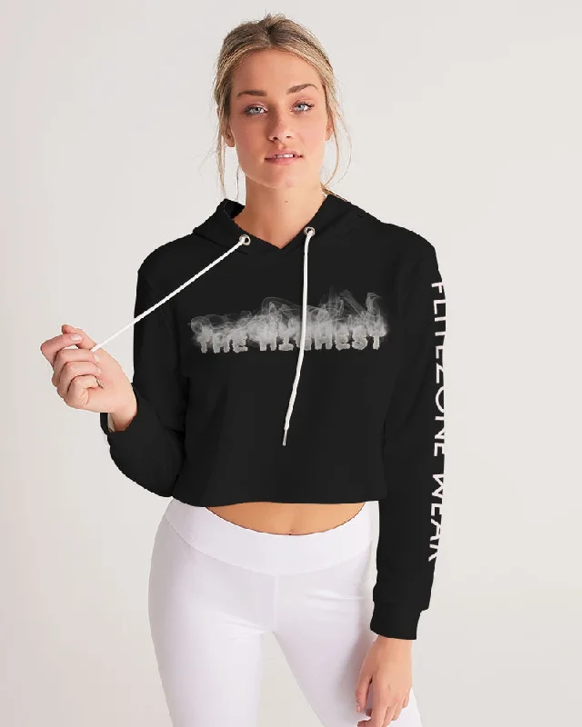 DARK FLITE Women's Cropped Hoodie