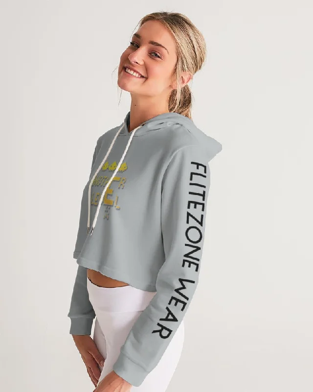 FLYING GREY Women's Cropped Hoodie