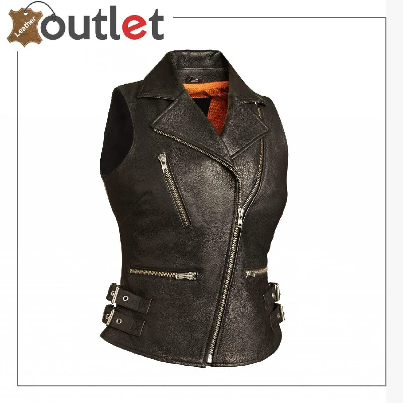 Goddess- Ladies Motorcycle Leather Vest