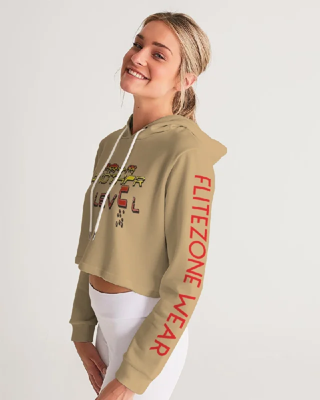 GROUNDED FLITE Women's Cropped Hoodie