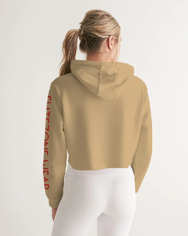 GROUNDED FLITE Women's Cropped Hoodie