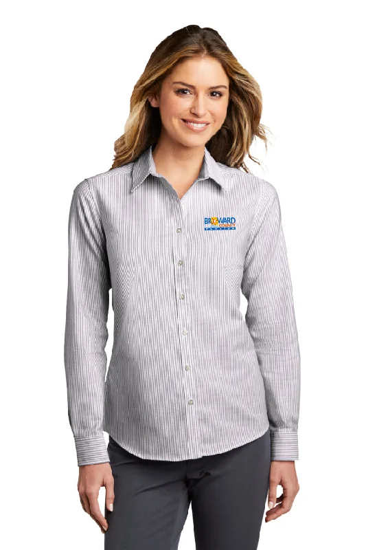 Ladies SuperPro™ Oxford Stripe Shirt