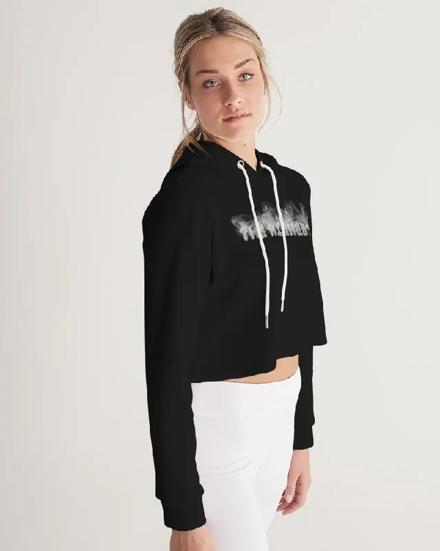 SMOKIN BLACK Women's Cropped Hoodie