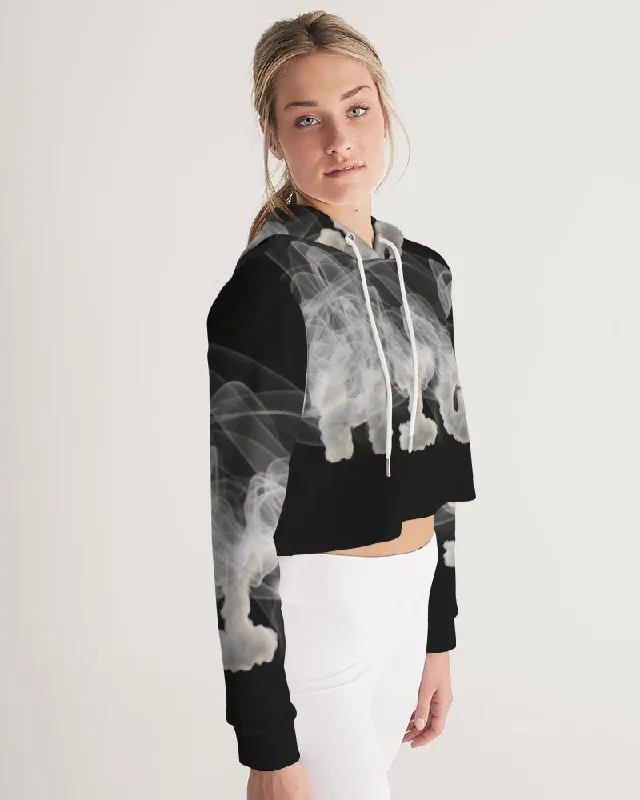 Smoking the highest Women's Cropped Hoodie