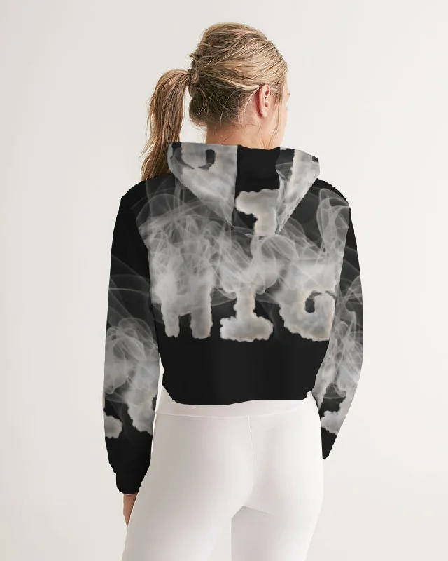 Smoking the highest Women's Cropped Hoodie