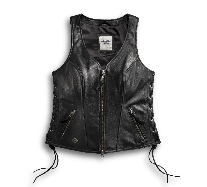 Women’s Avenue Leather Vest 98071-14VW