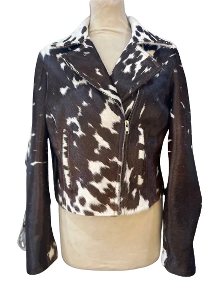 Fringes Cowhide And Leather Jacket Women Winter Jacket For Women