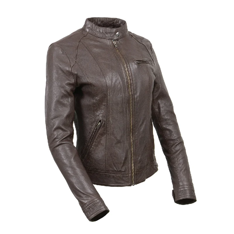 Milwaukee Leather Vintage SFL2811 Women's Brown Zipper Front