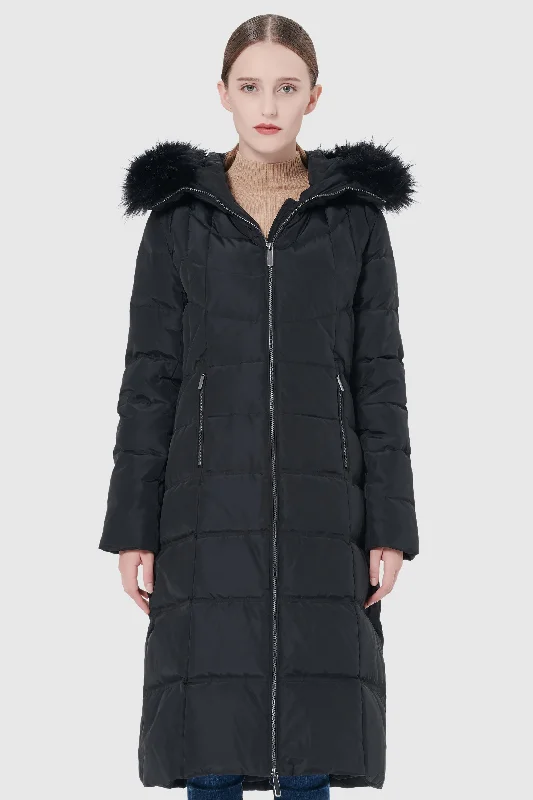 Maxi Thickened Hooded Down Jacket