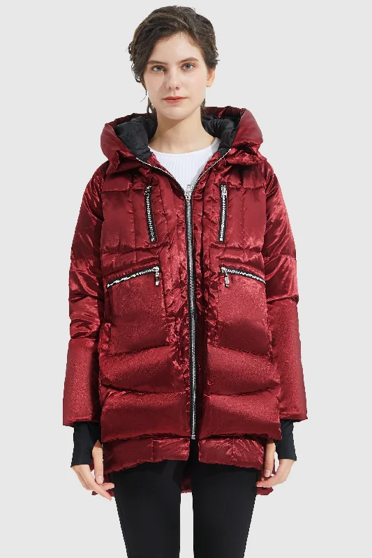 Shiny Puffer Down Coat