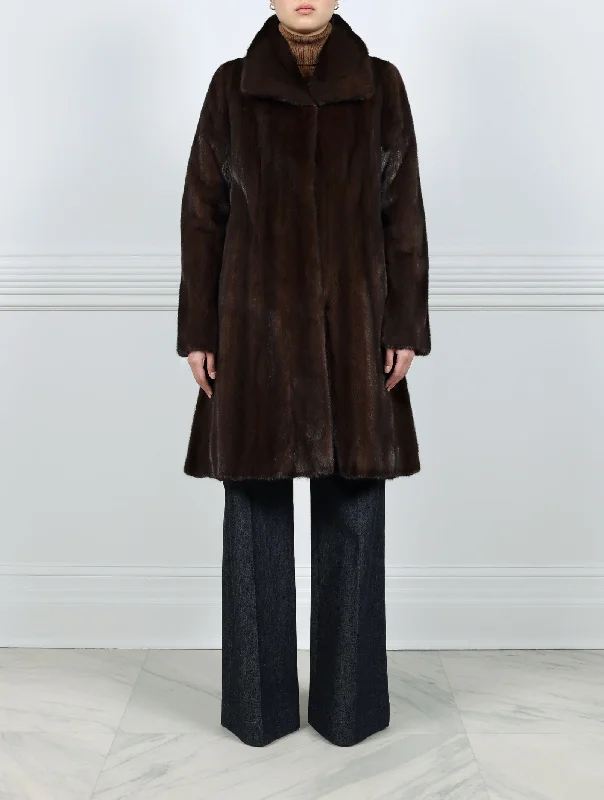 The Naomi Flounce Mink Coat