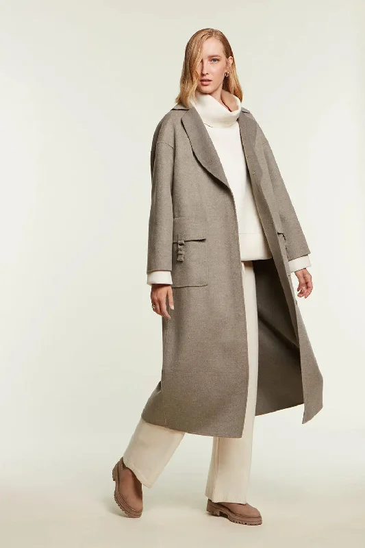 Grey cashmere coat