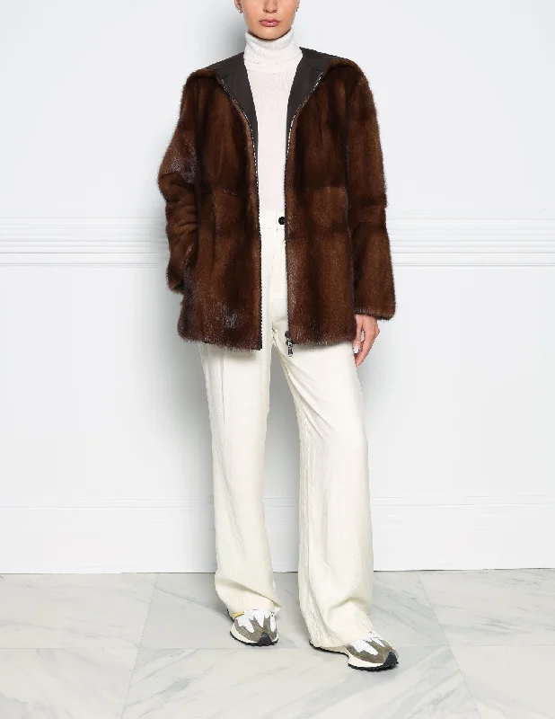 The Stadium Reversible Mink Fur Coat