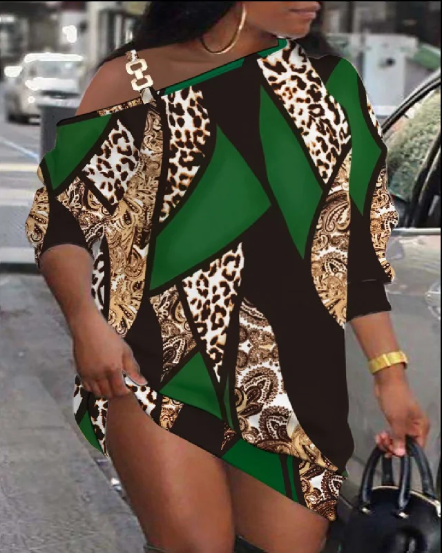 Green leopard print / S