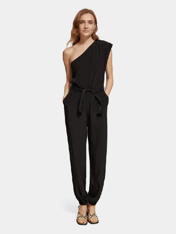 One-shoulder jumpsuit