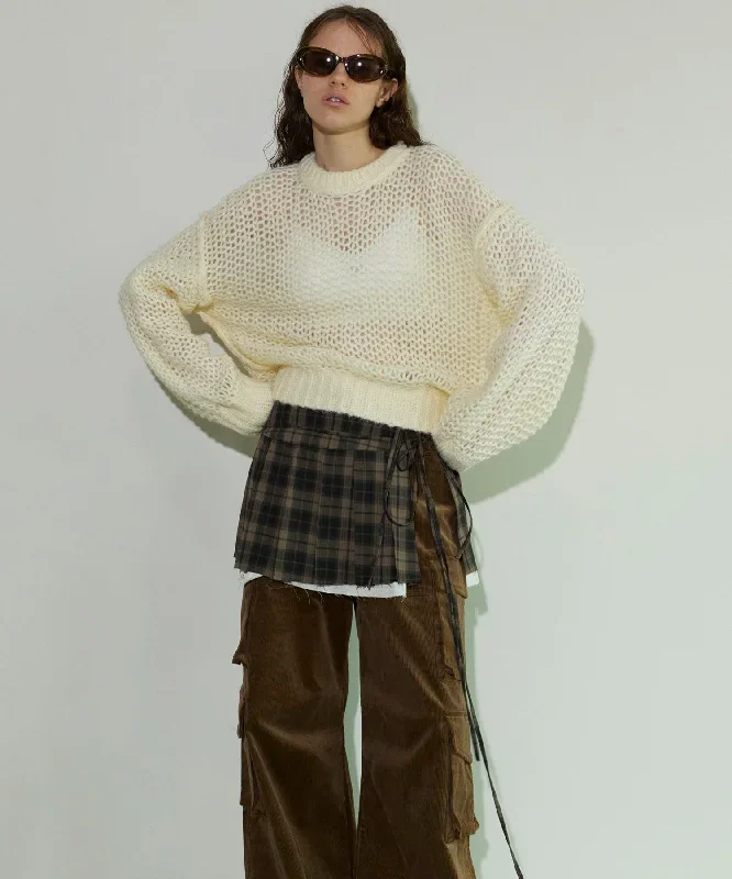 【24AUTUMN PRE-ORDER】Pleats Wrap Mini Skirt