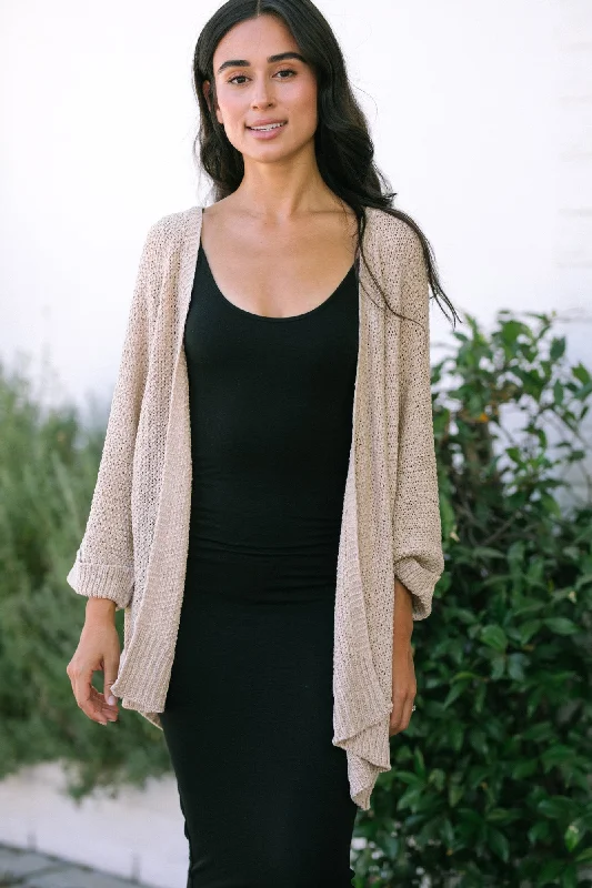 Anya Cuffed Open Cardigan