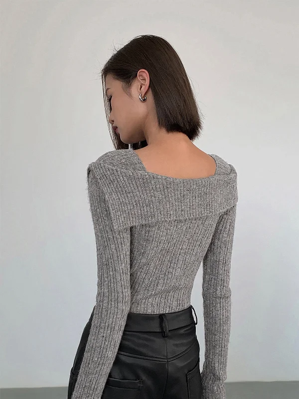 asymmetric-overfold-square-neck-long-sleeve-knit-top