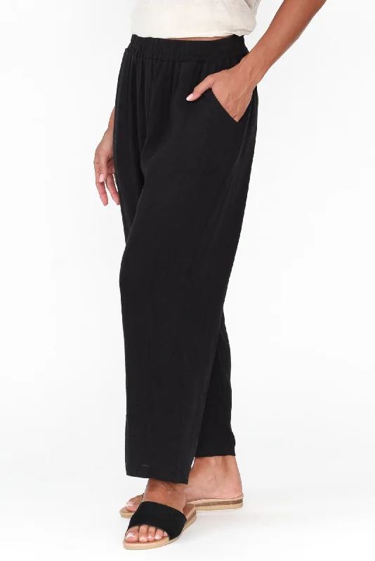 ataya-black-linen-pant