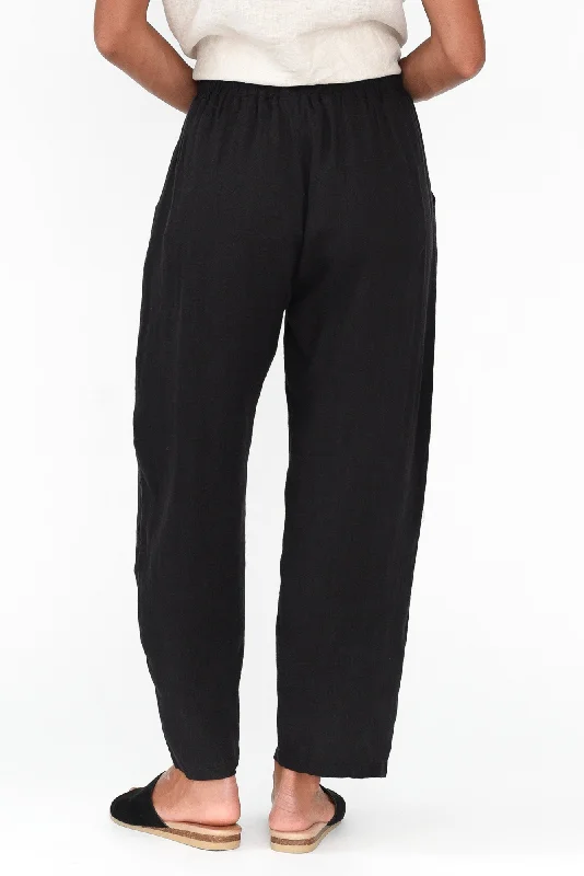 ataya-black-linen-pant