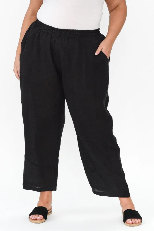 ataya-black-linen-pant