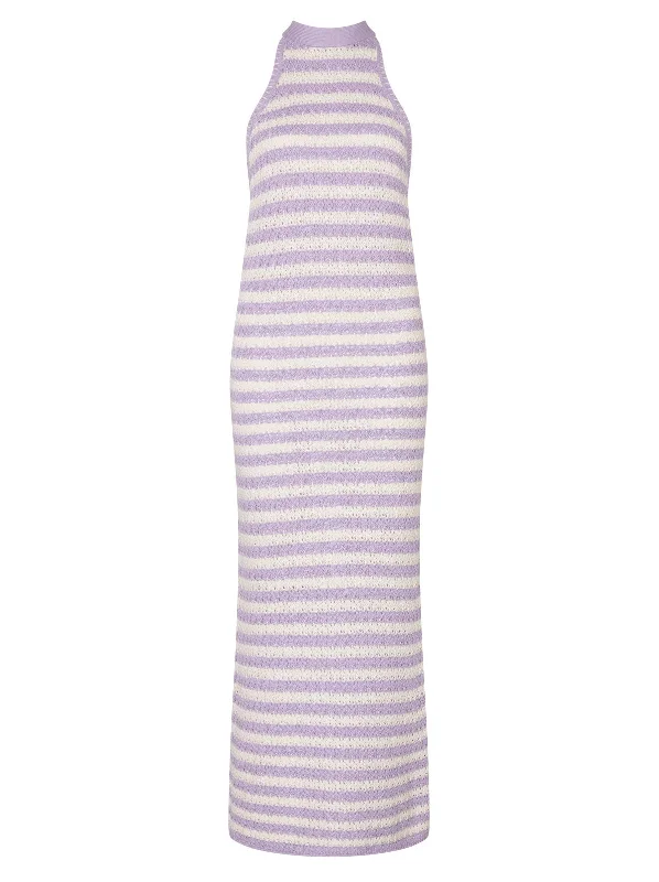 atlanta-lilac-stripe-crochet-knit-halter-dress