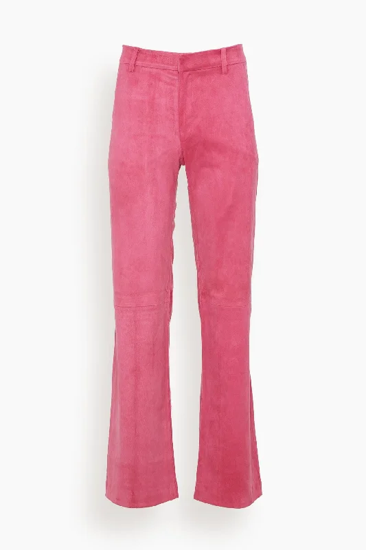 Baggy Lowrise Trouser in Hot Pink